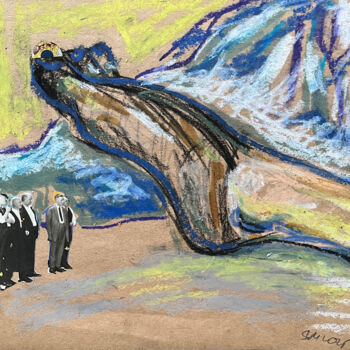「1t3i / Back to the…」というタイトルの描画 Leni Smoragdovaによって, オリジナルのアートワーク, グラファイト
