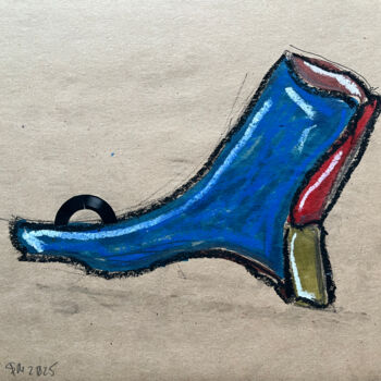 Tekening getiteld "1%$4 / Back to the…" door Leni Smoragdova, Origineel Kunstwerk, Marker