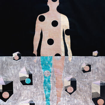 Collages titled "The Other, the same…" by Chiara Criniti, Original Artwork, Acrylic