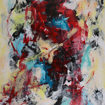 Malerei mit dem Titel "Abstract - J1 - 202" von Peter Kilb, Original-Kunstwerk, Acryl