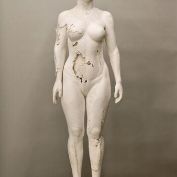 Sculpture intitulée "La Mue 2" par Guillaume Werle, Œuvre d'art originale, Plâtre