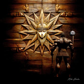 "LAGERTHA" başlıklı Dijital Sanat Morten Klementsen tarafından, Orijinal sanat, AI tarafından oluşturulan görüntü