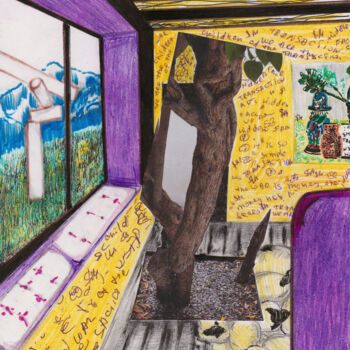 Collages intitulée "oewl \ Still life -…" par Leni Smoragdova, Œuvre d'art originale, Collages