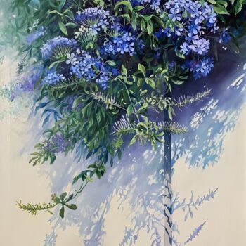 Painting titled "Whispers of Bloom" by Anton Soldatov, Original Artwork, Oil