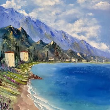 「Serenity at Coastal…」というタイトルの絵画 Anton Soldatovによって, オリジナルのアートワーク, アクリル