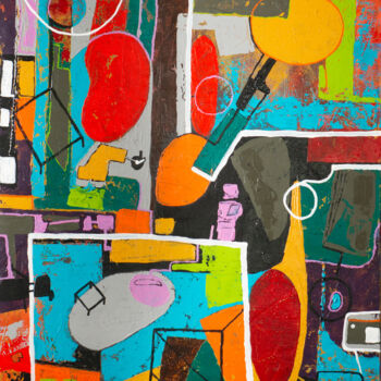 Peinture intitulée "''In your Room''" par Maris Vaivods, Œuvre d'art originale, Acrylique