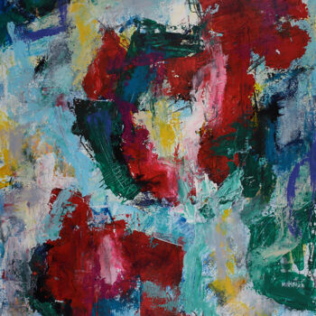 Schilderij getiteld "Abstract painting -…" door Peter Kilb, Origineel Kunstwerk, Acryl