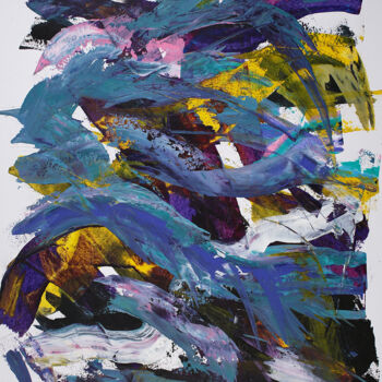 Painting titled "Tubes - J1 - 207" by Peter Kilb, Original Artwork, Acrylic