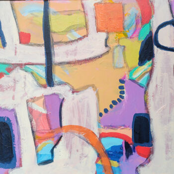 Peinture intitulée "Abstract Acrylic Bi…" par Natalya Volynska, Œuvre d'art originale, Acrylique Monté sur Châssis en bois