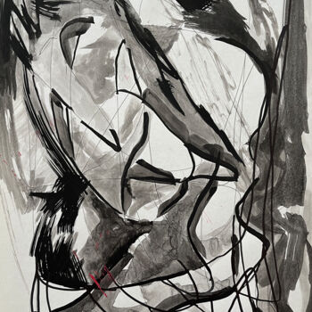 「;oq4 / Blush of Cha…」というタイトルの描画 Leni Smoragdovaによって, オリジナルのアートワーク, インク