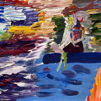 Drawing titled "a1S1 / Cry Me a Riv…" by Leni Smoragdova, Original Artwork, Gouache