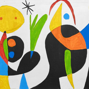 Peinture intitulée "Siluetas estelares" par Enrique Pichardo, Œuvre d'art originale, Acrylique
