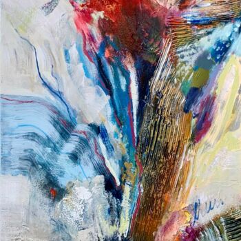Painting titled "Précieuse profusion" by Mariclair Plante, Original Artwork, Acrylic Mounted on Wood Stretcher frame