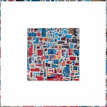 Malarstwo zatytułowany „Bits & Pieces” autorstwa Wafa El Hilali, Oryginalna praca, Akryl Zamontowany na Drewniana rama noszy