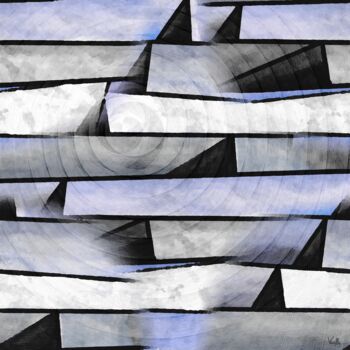 Digital Arts titled "Tempête psychique" by Philippe De Vanilly, Original Artwork, Digital Painting
