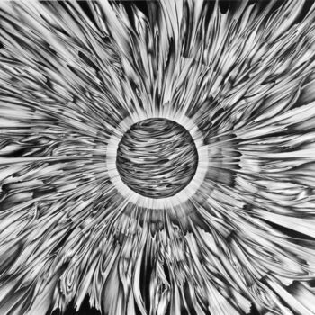 「Celestial Sphere」というタイトルの描画 Aw Cerdeによって, オリジナルのアートワーク, ボールペン