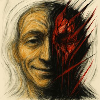 "The Unhealed Half" başlıklı Dijital Sanat Alberto Capitani tarafından, Orijinal sanat, AI tarafından oluşturulan görüntü