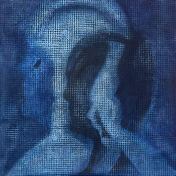 Painting titled "«Essence», 2024" by Julia Hadupyak, Original Artwork, Acrylic Mounted on Wood Stretcher frame