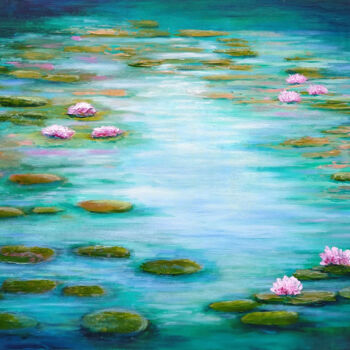 Pittura intitolato "Impressions of Wate…" da Amanda Horvath, Opera d'arte originale, Acrilico Montato su Telaio per barella…
