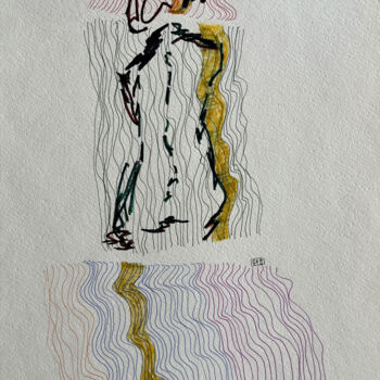 图画 标题为“1&*7 / A Vanishing…” 由Leni Smoragdova, 原创艺术品, 标记