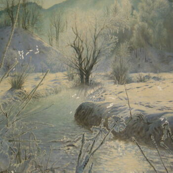 Painting titled "Winter of Feelings,…" by Eryk Maler, Original Artwork, Oil