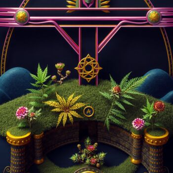 Digitale Kunst mit dem Titel "rial" von Kubicol, Original-Kunstwerk, Digitaldruck