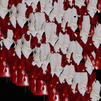 Photography titled "+a9* / Figures coll…" by Leni Smoragdova, Original Artwork, Analog photography Mounted on Aluminium
