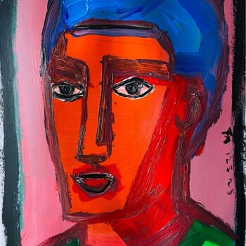 Painting titled "FU*K" by Frédérick Meunier, Original Artwork, Acrylic Mounted on Glass
