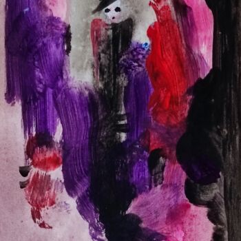 Peinture intitulée "Happy circus of dea…" par Milto Sideris, Œuvre d'art originale, Acrylique