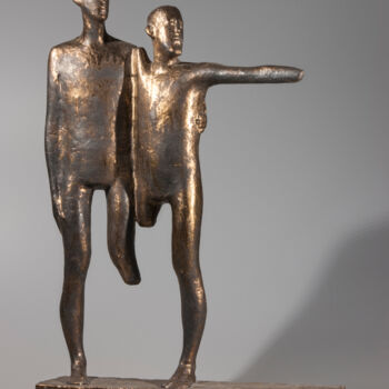 Sculpture intitulée "Further" par Nadiia Otriazha And Fedir Bushmanov, Œuvre d'art originale, Céramique