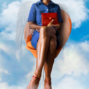 제목이 "Angel's legs"인 사진 Hervé Gergaud로, 원작, 조작된 사진
