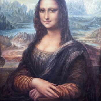 Painting titled "Mona Lisa" by Samvel Atasunts, Original Artwork, Oil
