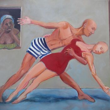 Peinture intitulée "Island Lovers" par Cyril Harris, Œuvre d'art originale, Acrylique