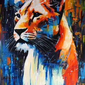 Peinture intitulée "Elza" par Stach, Œuvre d'art originale, Acrylique Monté sur Châssis en bois