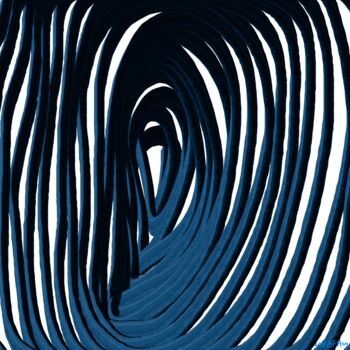 数字艺术 标题为“Inner Ocean Wave -…” 由Vafa Majidli, 原创艺术品, 数字油画