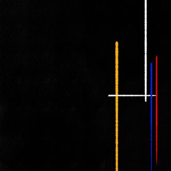 Arts numériques intitulée "Syntaxe Primaire N°4" par Franck Gérard, Œuvre d'art originale, Peinture numérique Monté sur Châs…