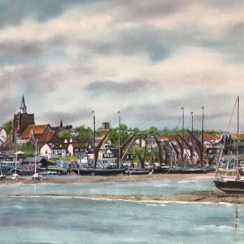 Ζωγραφική με τίτλο "Maldon Essex England" από Darrencareyart Darren Carey, Αυθεντικά έργα τέχνης, Ακουαρέλα Τοποθετήθηκε στο…