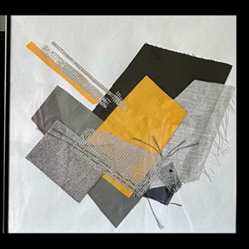 Textile Art με τίτλο "Rhythms of Africa.…" από Oksana Appel, Αυθεντικά έργα τέχνης, Κολάζ Τοποθετήθηκε στο Άλλος άκαμπτος πί…