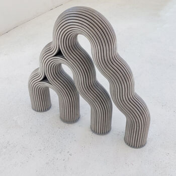 「FLUXsculpture」というタイトルの彫刻 Jan Paulによって, オリジナルのアートワーク, 金属