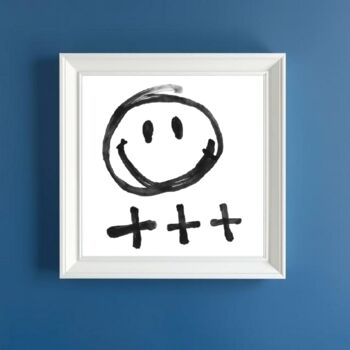 Druckgrafik mit dem Titel "Got All Crossed Up" von Ivy Blue, Original-Kunstwerk, Digitaldruck Auf Keilrahmen aus Holz montie…