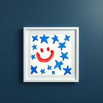 Printmaking titled "Starburst!" by Ivy Blue, Original Artwork, Digital Print