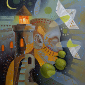 Painting titled "Dreaming" by Serhii Voichenko, Original Artwork, Oil