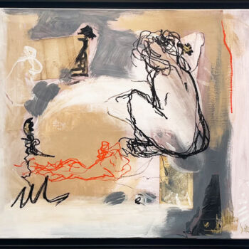 Painting titled "31 octobre - Série…" by Marie Renaud, Original Artwork, Acrylic Mounted on Wood Stretcher frame