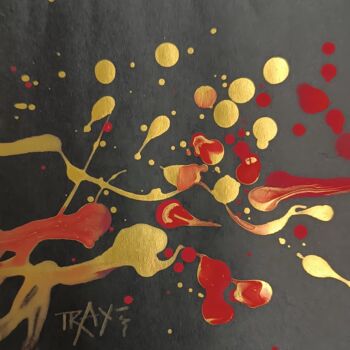Pittura intitolato "Small Abstract Pain…" da Diana Dimova - Traxi, Opera d'arte originale, Acrilico Montato su Telaio per ba…