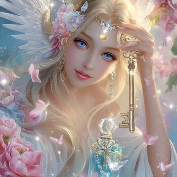 Digital Arts με τίτλο "Angel of Magnificen…" από Asnat Unnger, Αυθεντικά έργα τέχνης, Ψηφιακή ζωγραφική