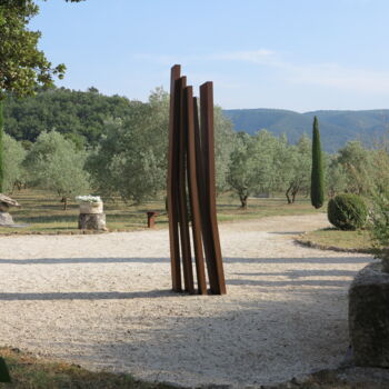 Sculpture titled "Ombre" by Etienne Viard, Original Artwork, Stainless Steel