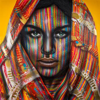 Painting titled "SHAKTI" by Alfredus, Original Artwork, Spray paint