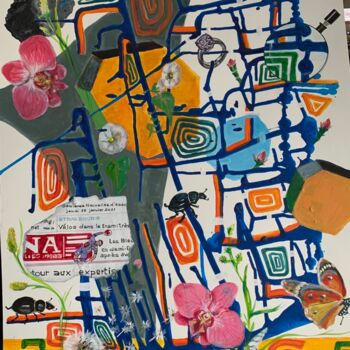 Peinture intitulée "kaleidoscope" par Anita Bauer, Œuvre d'art originale, Acrylique