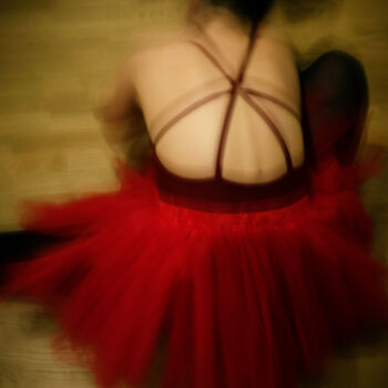 Photography titled "Degas Rouge" by Emmanuelle Benjamin, Original Artwork, Aluminium