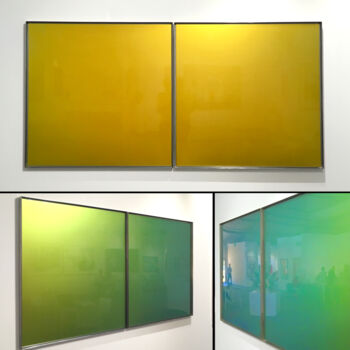 Peinture intitulée "1+1=1" par Laurent Saksik, Œuvre d'art originale, Acier inoxydable